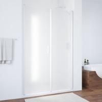 Душевая дверь в нишу Vegas Glass EP-F-2 125 01 10 L профиль белый, стекло сатин