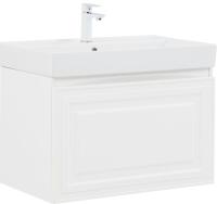 Тумба с раковиной Aquanet Агата 75 1 ящик, белый сатин