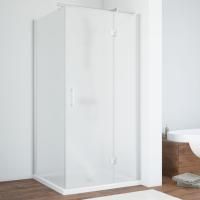 Душевой уголок Vegas Glass AFP-Fis 80 07 10 R профиль матовый хром, стекло сатин