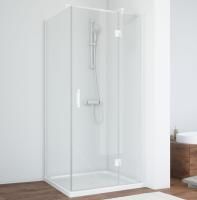 Душевой уголок Vegas Glass AFP-Fis 80*70 01 01 R профиль белый, стекло прозрачное
