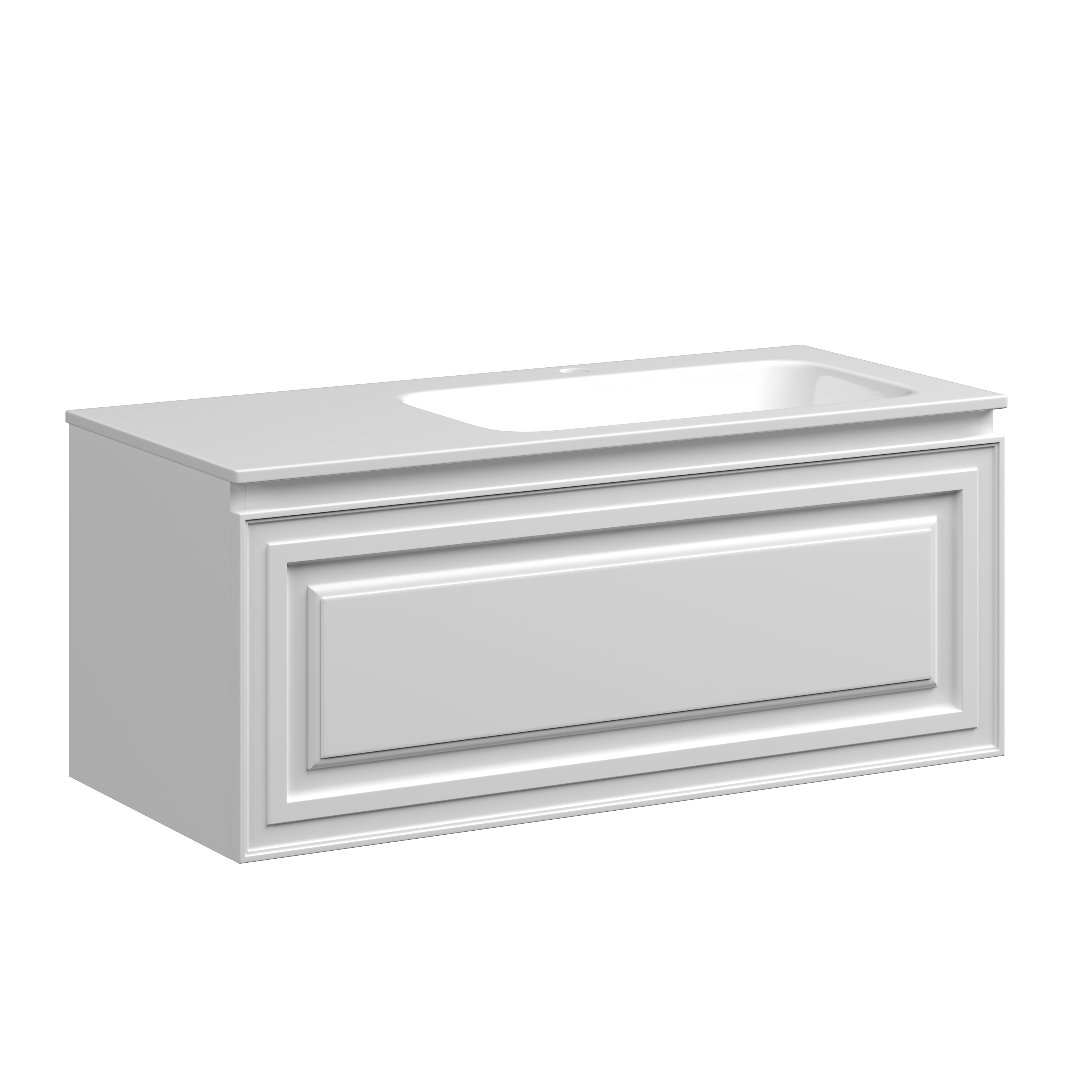 Тумба с раковиной Sancos Very 100 Bianco правая, VR100RW