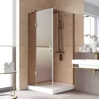 Душевой уголок Vegas Glass AFP-Fis LUX 100*120 05 05 L профиль бронза, стекло бронза