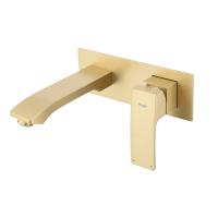 Смеситель для раковины Raglo R01.11.03 сатин золотой встраиваемый