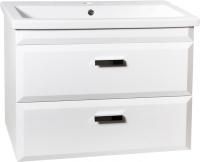 Тумба с раковиной Style Line Лотос 80 Люкс Plus подвесная, белая