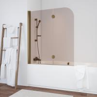 Шторка на ванну Vegas Glass E2V 120 05 05 L профиль бронза, стекло бронза