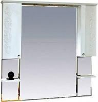 Зеркало-шкаф Misty Вирджиния Бабочка 105 белое фактурное