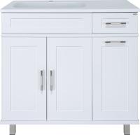 Тумба с раковиной Misty Купер 90 L с бельевой корзиной