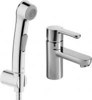 Смеситель для раковины Bravat Stream F13783C-3 с гигиеническим душем