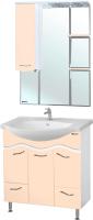 Мебель для ванной Bellezza Мари 75 белая, бежевая
