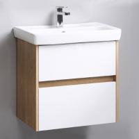 Тумба под раковину Aqwella City 60 дуб балтийский, подвесная, 2 ящика
