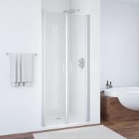 Душевая дверь в нишу Vegas Glass E2P 70 07 01 профиль матовый хром, стекло прозрачное