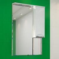 Зеркало-шкаф Misty Жасмин 65 с подсветкой, белая эмаль R