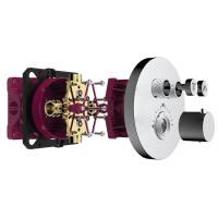 Смеситель для душа AQUAme AQM8802CR термостат, на 2 потребителя