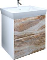 Тумба с раковиной Marka One Visbaden 60П onyx