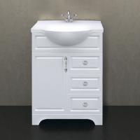 Тумба с раковиной 1MarKa Прованс 65Н белый глянец