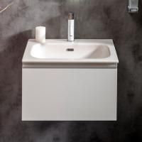 Тумба с раковиной Armadi Art Vallessi 60 белый глянец