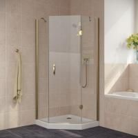 Душевой уголок Vegas Glass AFA-Pen LUX 90 05 01 R профиль бронза, стекло прозрачное