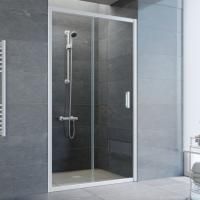 Душевая дверь в нишу Vegas Glass ZP 100 01 01 профиль белый, стекло прозрачное