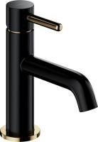 Смеситель для раковины Omnires Y 1210N черный с золотом