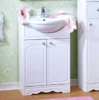 Тумба под раковину Бриклаер Лючия 60 белый глянец