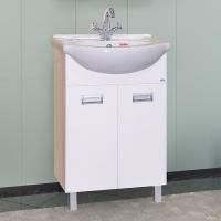 Тумба с раковиной Misty Вега 55 прямая, напольная