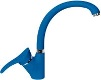 Смеситель для кухни AquaGranitEx C-3040 синий