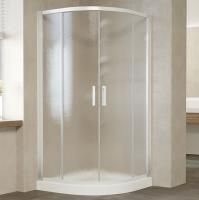 Душевой уголок Vegas Glass ZS 120 01 02 профиль белый, стекло шиншилла