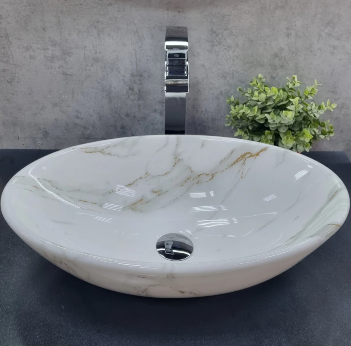 Накладная раковина CeramaLux D1147-505 (340)