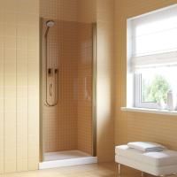 Душевая дверь в нишу Vegas Glass EP LUX 65 05 05 R профиль бронза, стекло бронза