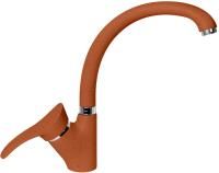 Смеситель для кухни AquaGranitEx C-3040 терракот