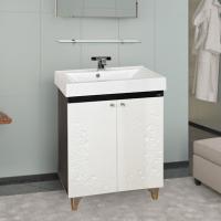 Тумба с раковиной Misty Вирджиния Бабочка 60 венге, белая фактурная