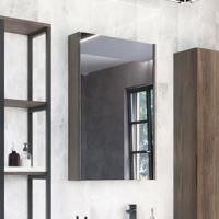 Зеркало-шкаф Comforty Порто 50 дуб тёмно-коричневый