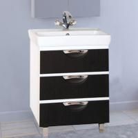 Тумба с раковиной Misty Жасмин 60 венге эмаль, 3 ящика