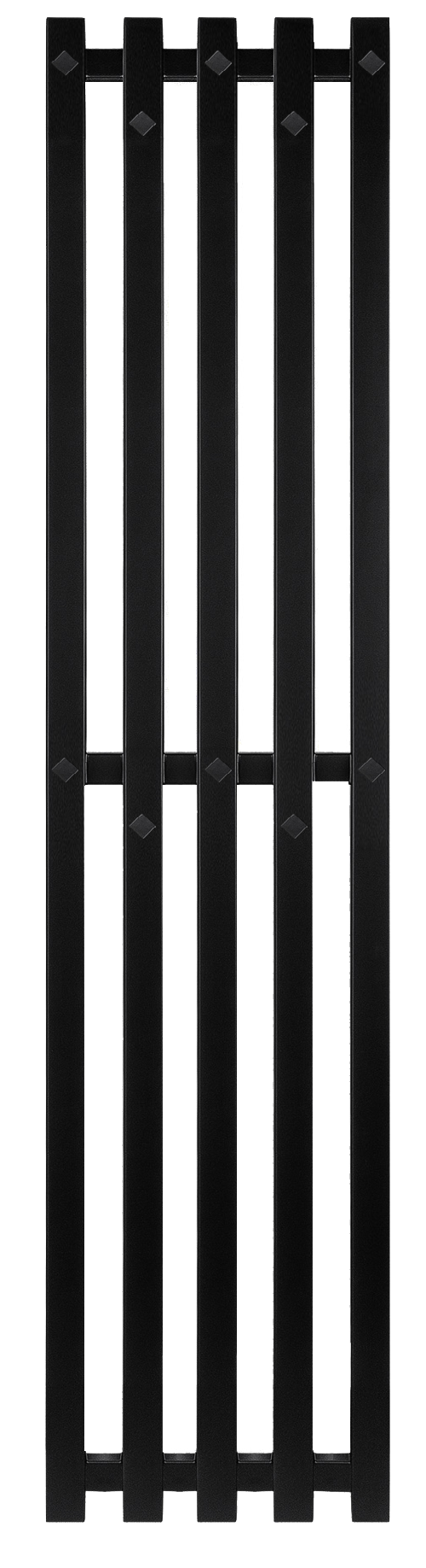 Полотенцесушитель водяной Secado Сандриго 5К 1300/280, черный матовый