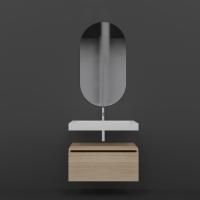 Мебель для ванной Armadi Art Flat 80 подвесная, light oak