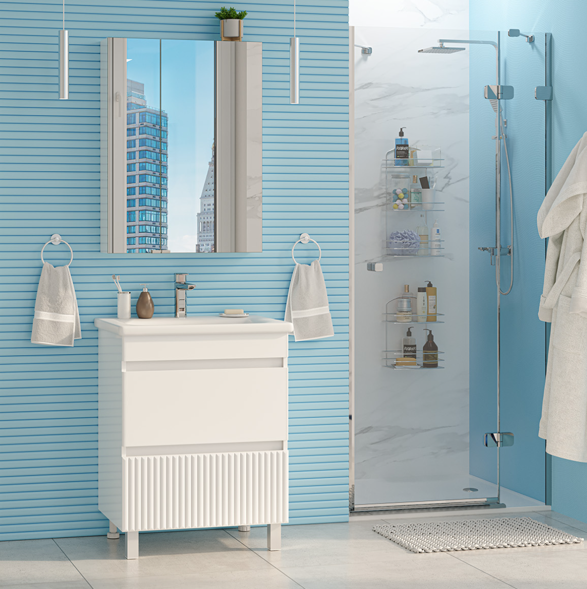 Тумба с раковиной Misty Мира 65