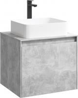Тумба с раковиной Aqwella 5 stars Mobi 60 бетон светлый