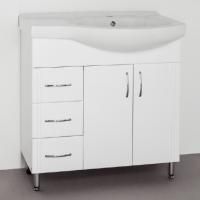 Тумба под раковину Style Line Эко Стандарт №25 82 белая, левая