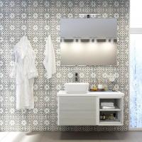 Мебель для ванной Aquaton Брук 100 (60+40) дуб латте, с полкой