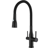 Смеситель для кухни Gappo G4399-66 с подключением к фильтру, черный