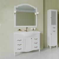 Мебель для ванной ValenHouse Астер 105 патина серебра