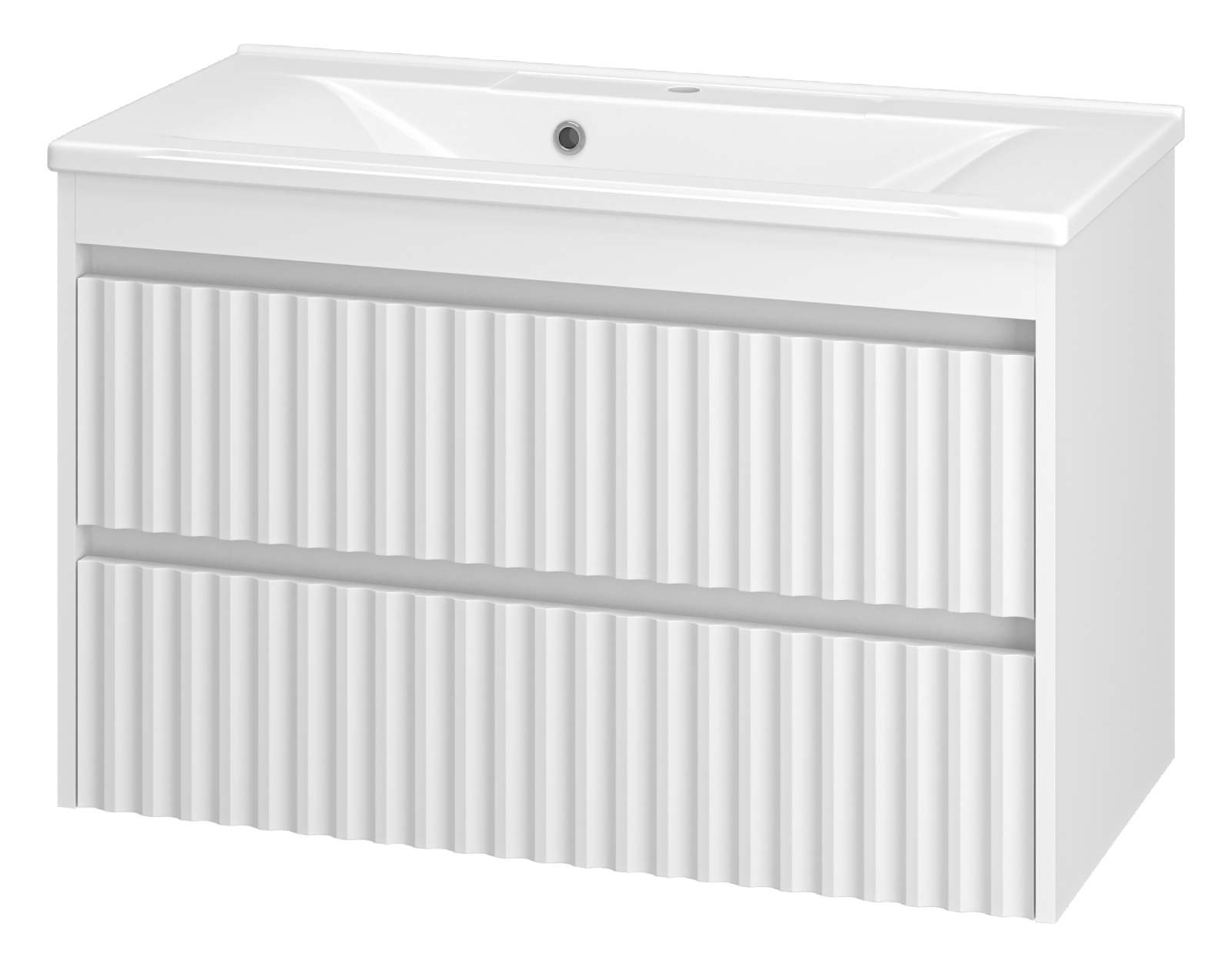 Тумба с раковиной Brevita Balaton 90 подвесная, белая