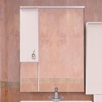 Зеркало-шкаф Misty Неаполь 65 L с подсветкой, белое