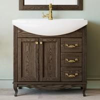 Тумба под раковину ValenHouse Эллина 85 кальяри, фурнитура золото