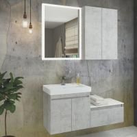 Мебель для ванной Comforty Осло 60, подвесная, бетон светлый