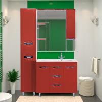 Мебель для ванной Misty Кристи 90 красная эмаль
