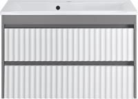 Тумба с раковиной Brevita Balaton 90 подвесная, комбинированная