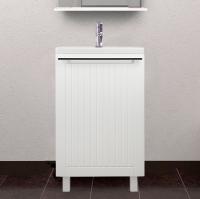 Тумба с раковиной Milardo Amur 50 напольная, белая