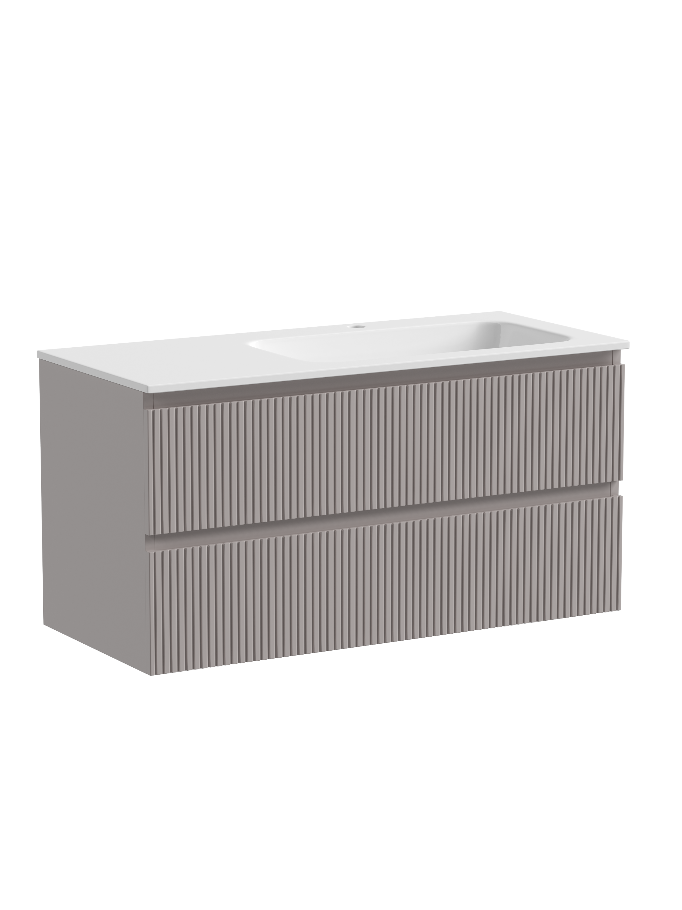 Тумба с раковиной Sancos Snob T 100 Doha Soft правая SNT100RSM, подвесная