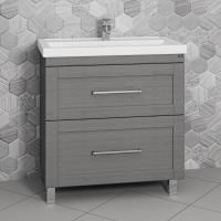 Тумба с раковиной СанТа Венера 80 напольная, дуб серый